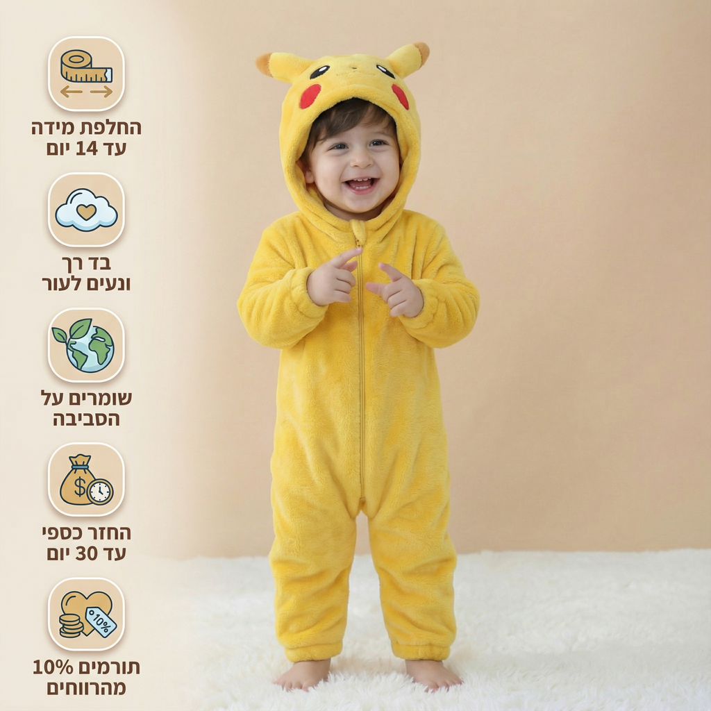 פיגמת פיקצו לתינוקות