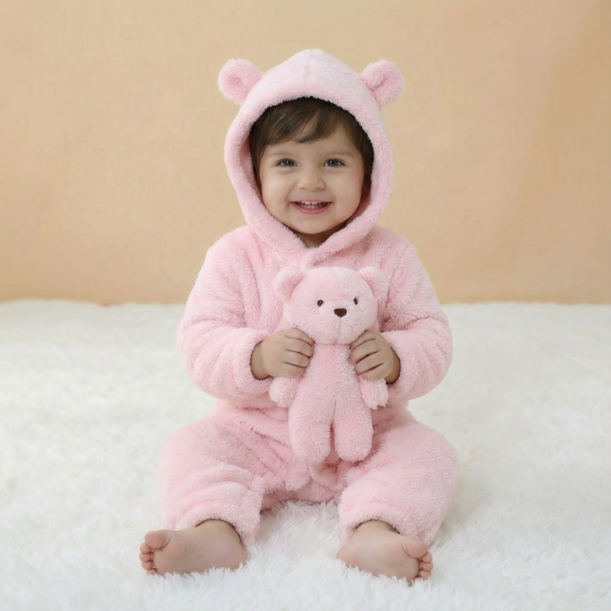 פיגמת דוב וורוד לתינוקות